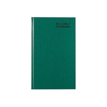 Rediform Emerald Series Record Book, 7.25W x 12.25H, Green, 150 Sheets/Book (56131)