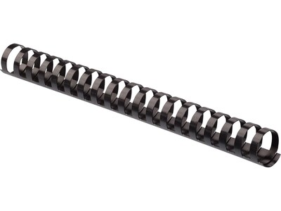 Fellowes 1 1/2 Plastic Binding Spine Comb, 340 Sheet Capacity, Black, 50/Pack (52368)