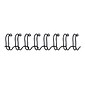 Fellowes 3/8" Metal Wire Binding Spine, 80 Sheet Capacity, Black, 25/Pack (52541)