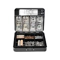 MMF Industries STEELMASTER Cash Box, 11 Compartments, Gray (2216190G2)
