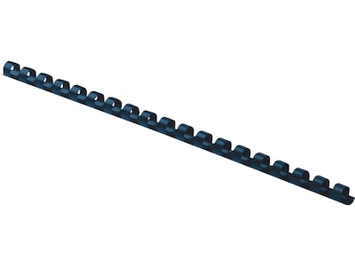Fellowes 5/16 Plastic Binding Spine Comb, 40 Sheet Capacity, Navy, 100/Pack (52506)