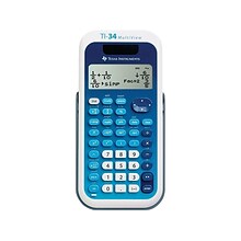 Texas Instruments MultiView TI-34 16 Digit Scientific Calculator, Blue/White