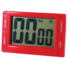 Ashley Productions Big Red Digital Timer 3.75 x 2.5 with Magnetic Backing and Stand, Pack of 2 (AS