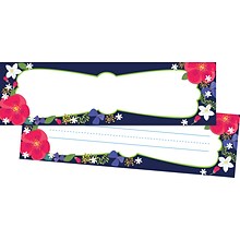 Barker Creek Double-Sided Bulletin Board Signs / Name Plates, Petals & Prickles, Multi-Design Set, 3