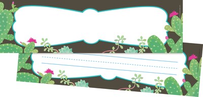 Barker Creek Double-Sided Bulletin Board Signs / Name Plates, Petals & Prickles, Multi-Design Set, 36/Pack (BC1445)