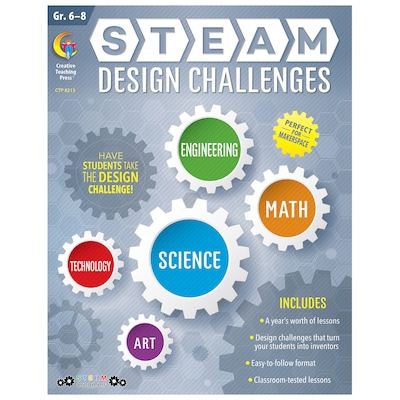 Creative Teaching Press STEAM Design Challenges, Grades 6-8 (CTP8213)