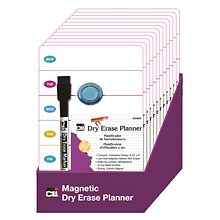 Charles Leonard Mini Magnetic Dry Erase Planning Board Sets, 6.25 x 9 (CHL35606ST)