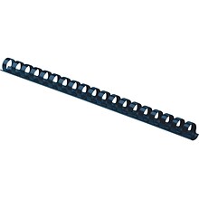 Fellowes 1/2 Plastic Binding Spine Comb, 90 Sheet Capacity, Navy, 100/Pack (52501)