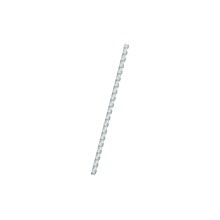 Fellowes 3/8 Plastic Binding Spine Comb, 55 Sheet Capacity, White, 100/Pack (52371)