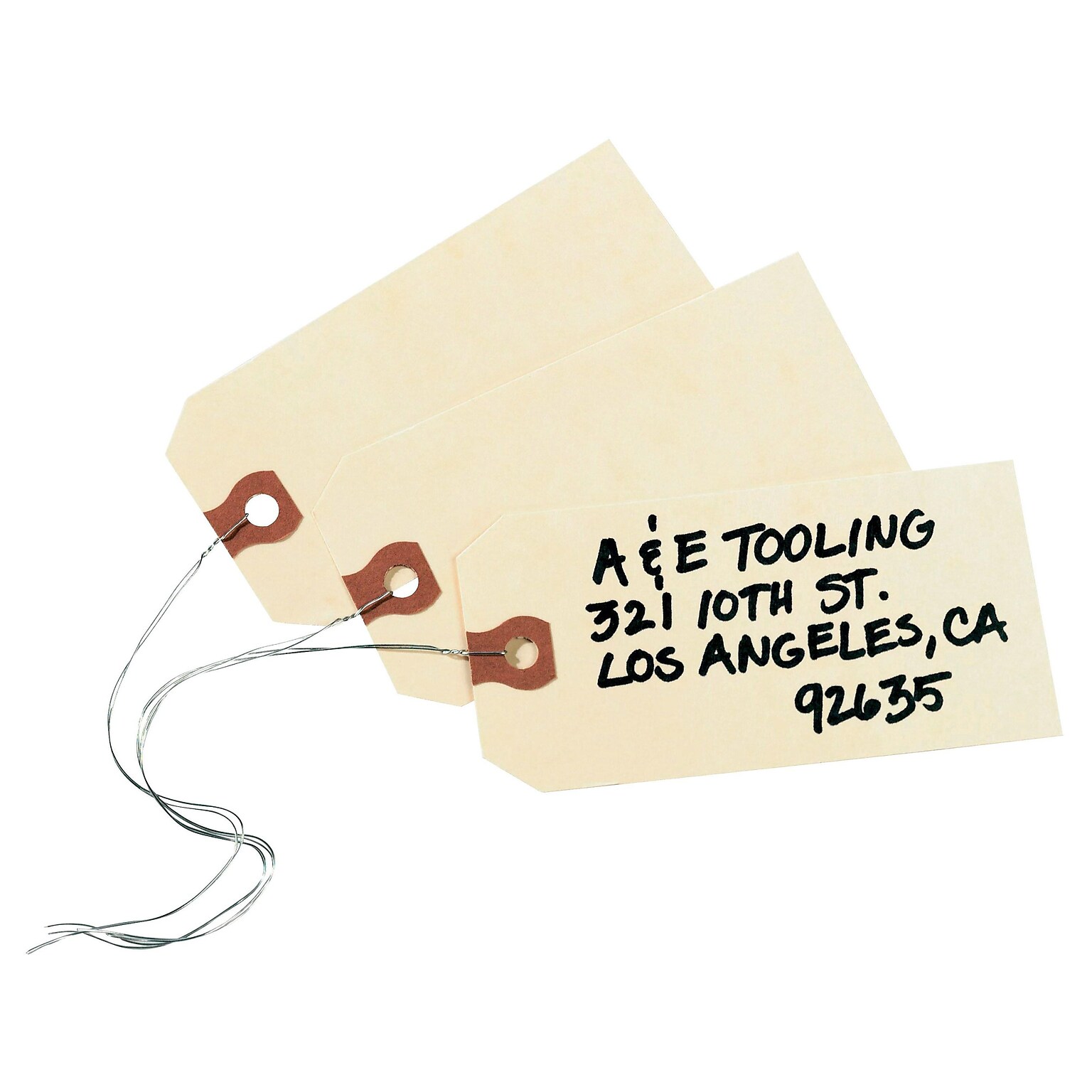 Avery Shipping Tags with Wire, 4-1/4 x 2-1/8, Manila, 1,000 Tags/Box (12604)
