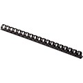 Fellowes 3/8 Plastic Binding Spine Comb, 55 Sheet Capacity, Black, 100/Pack (52325)