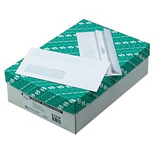Quality Park Redi-Seal #10 Window Envelopes, 4 1/8 x 9 1/2, White Wove, 500/Box (21318)