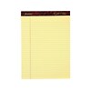 Ampad Gold Fibre Notepads, 8.5 x 11.75, Legal Rule, Canary, 50 Sheets/Pad, 12 Pads/Pack (TOP 20-02