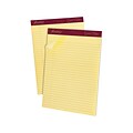 Ampad Gold Fibre Notepads, 8.5 x 11.75, Legal Rule, Canary, 50 Sheets/Pad, 12 Pads/Pack (TOP 20-02