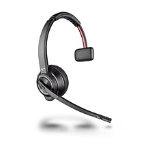 Plantronics Savi 8200 Series W8210-M Wireless Noise Canceling Mono Headset, Over-the-Head, Black (20