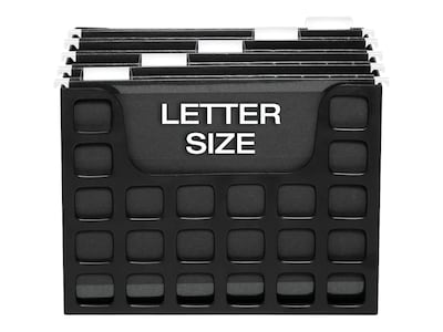 DecoFlex Hanging File Box, Letter Size, Black (PFX 23013)