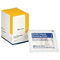 First Aid Only 4 Sterile 8-Ply Pads, 50/Box (J213)