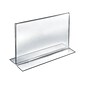 Azar Sign Holders, 8.5" x 11", Clear Acrylic, 10/Pack (152715)