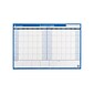 AT-A-GLANCE 30-60 Day 24"H x 36"W Dry Erase Monthly Wall Calendar, Blue (PM233 28)