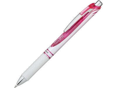 Pentel EnerGel Pearl Deluxe RTX Retractable Gel Pens, Medium Point, Pink Ink, Dozen (BL77PW-P)