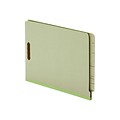 Pendaflex Pressboard End Tab Classification Folders, Letter Size, 6 Sections, Light Green, 10/Box (P