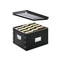 Snap-N-Store Collapsible Storage Box, Letter/Legal Size, Black (SNS01536)