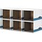 Bankers Box File/Cube™ Quick Set-Up Corrugated File Storage Box Shells, Letter/Legal Size, White/Blu