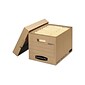 Bankers Box Heavy-Duty Corrugated File Storage Boxes, Lift-Off Lid, Letter/Legal Size, Kraft, 25/Carton (7150001)