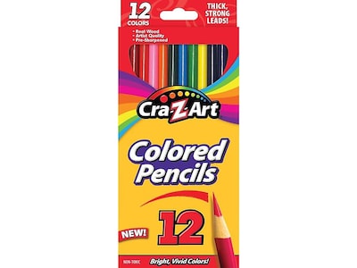 Cra-Z-Art Pre-sharpened Colored Pencils, Assorted, 12/Box (r10404)