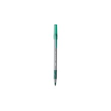 BIC Round Stic Grip Xtra Comfort Ballpoint Pens, Medium Point, Green Ink, Dozen (13888)