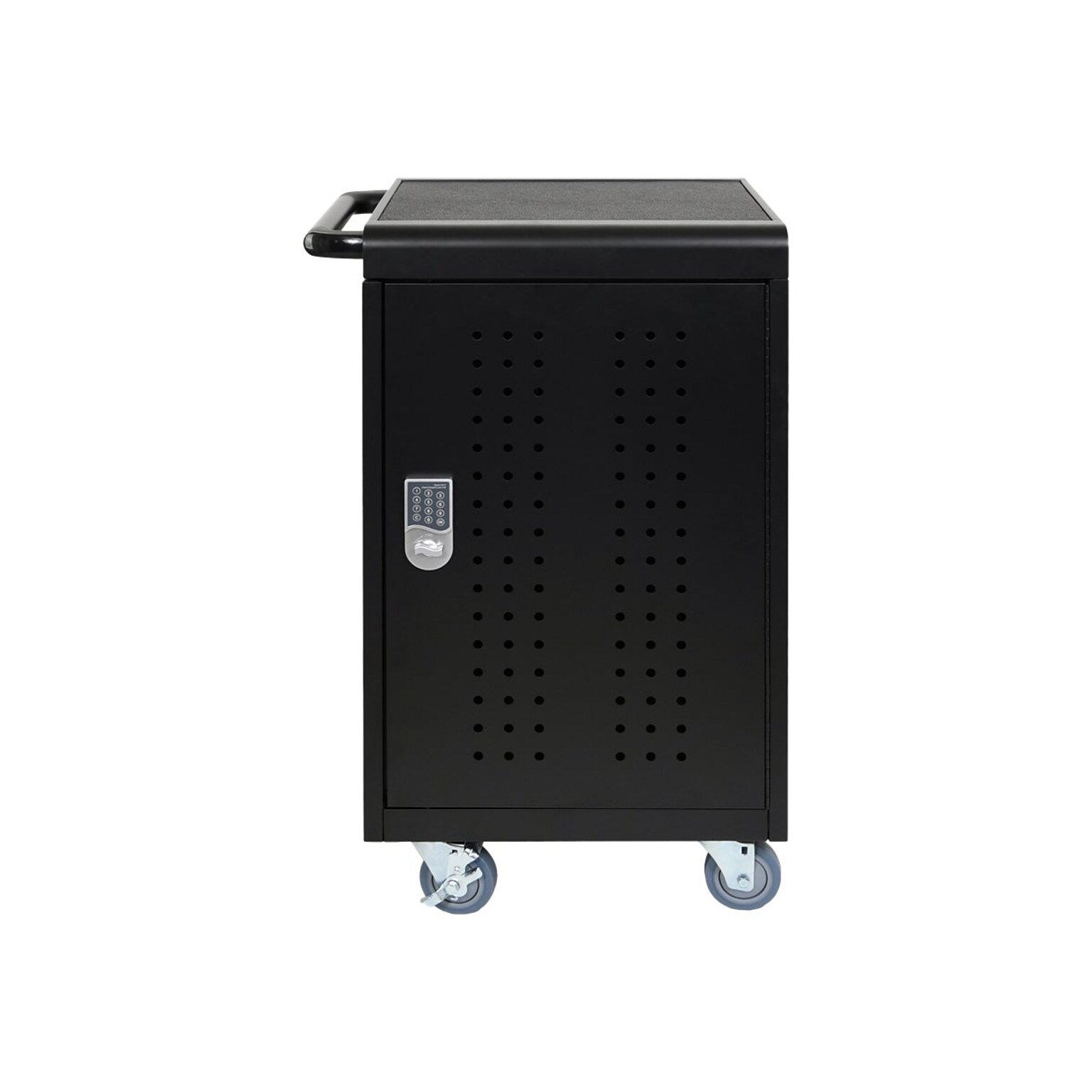 Luxor Lockable 30-Unit Laptop Storage Cabinet, Black Steel (LLTM30-B)