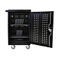 Luxor Lockable 30-Unit Laptop Storage Cabinet, Black Steel (LLTM30-B)