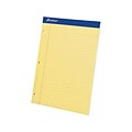 Ampad Notepads, 8.5 x 11.75, Wide Ruled, Canary, 50 Sheets/Pad, 12 Pads/Pack (TOP20-221)