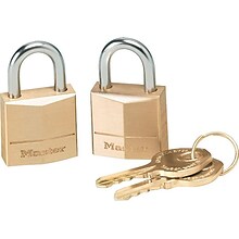 Master Lock Key Padlock, 2/Pack (120T)