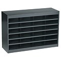 Safco E-Z Stor® 24-Compartment Literature Organizers, 37.5 x 25.75, Black (9211BLR)