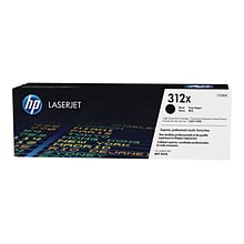 HP 312 Black High Yield Toner Cartridge, Prints Up to 4,400 Pages (CF380X)