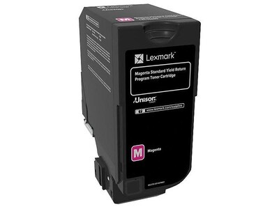Lexmark 74 Magenta Standard Yield, Return Program Toner Cartridge (74C1SM0)