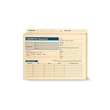 ComplyRight 1-Part Personnel Folder, 25/Pack (A222)