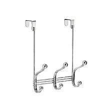 interDesign York Lyra Over-Door Rack, Chrome, Steel (53070)