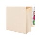 Smead End Tab File Pocket, Reinforced Straight-Cut Tab, 3.5" Expansion, Manila Gusset, Letter Size, Manila, 25/Box (75124)