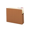 Smead Redrope File Pockets, 3.5 Expansion, Letter Size, Brown, 25/Box (73088)