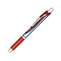 Pentel EnerGel Deluxe RTX Retractable Gel Pens, Fine Point, Red, Dozen (BLN75-B)