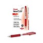 Pentel WOW! Retractable Gel Pens, Medium Point, Red Ink, Dozen (K437-B)