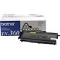 Brother TN-360 Black High Yield Toner Cartridge, 2/Pack (TN3602PK)