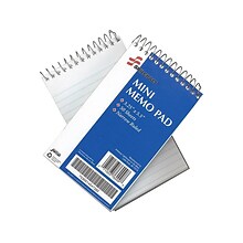 SKILCRAFT Mini Memo Pads, 3.25 x 5.5, Narrow Ruled, White, 50 Sheets/Pad, 12 Pads/Pack (7530-01-45
