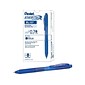 Pentel EnerGel-X RollerGel Retractable Gel Pens, Medium Point, Blue Ink, Dozen (BL107-C)