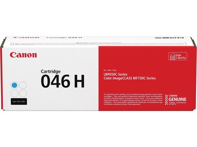 Canon 046 H Cyan High Yield Toner Cartridge, Prints Up to 5,000 Pages (1253C001)