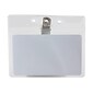 SICURIX Standard 3 1/2" x 2 1/2" ID Badge Holders, Clear, 50/Box (67850)