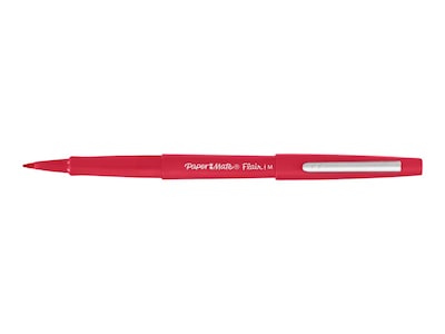 Paper Mate Flair Felt Pen, Medium Point, Red Ink (8420152)