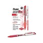Pentel EnerGel Deluxe Gel Pens, Medium Point, Red Ink, Dozen (BL57-B)